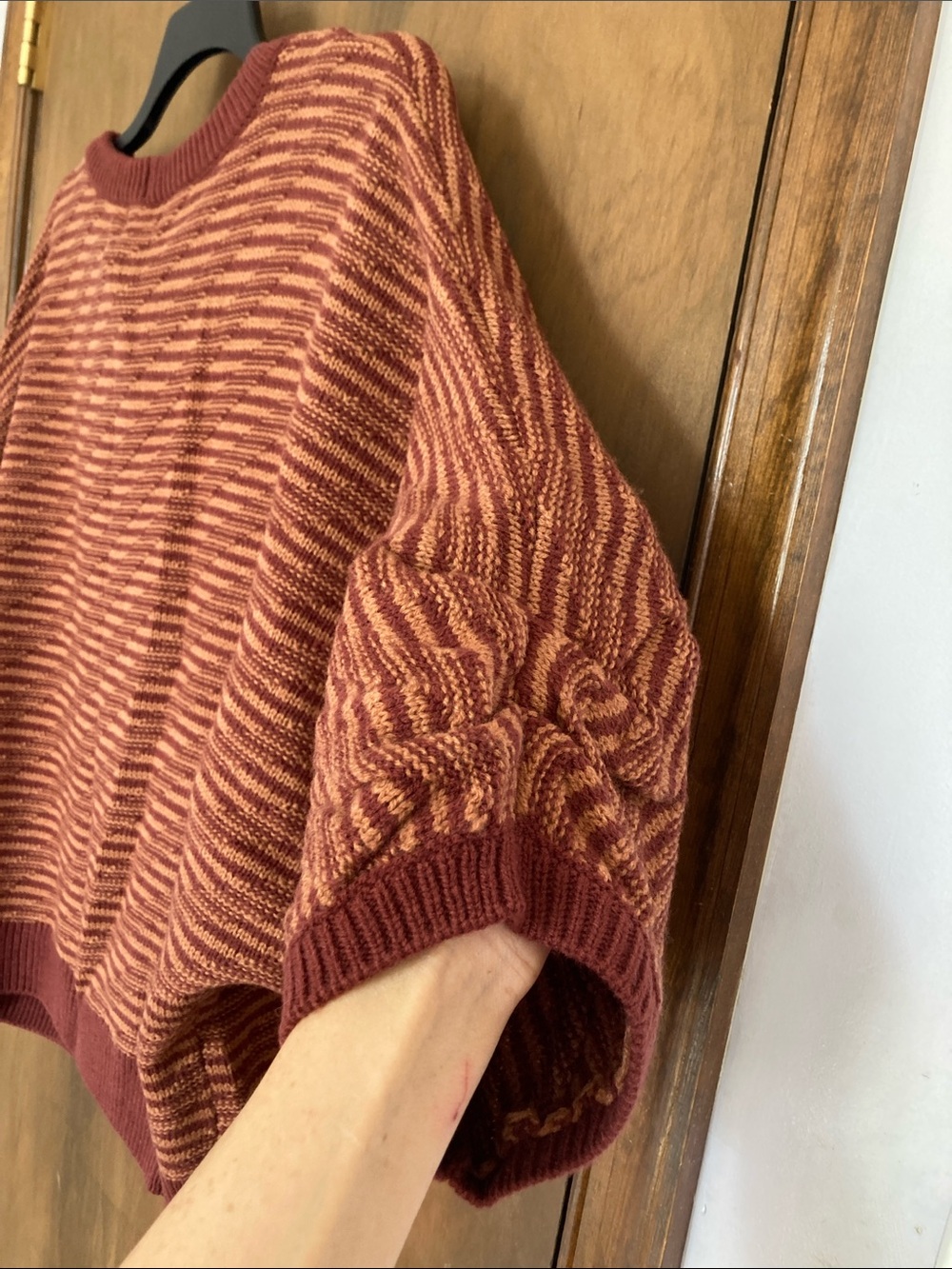 Democracy abstract stripes pattern sweater size 2X - Picture 16 of 17